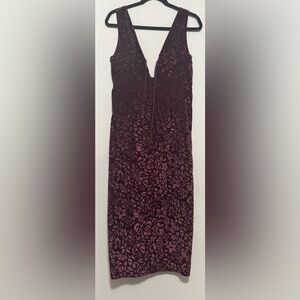 Anthropologie Plum Velvet Lounge Dress